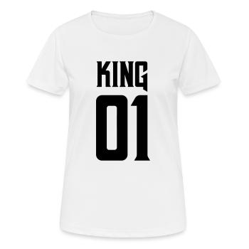 king 01 - Frauen T-Shirt atmungsaktiv - Weiß - Vorne - AI Model Female 172 dark (172cm)