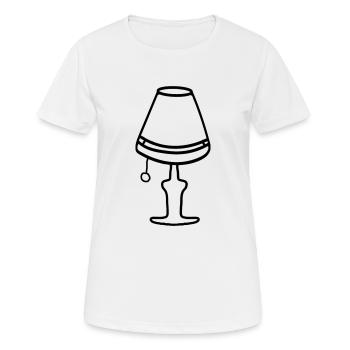 70s LAMP - Women's Breathable T-Shirt - white - Front - AI Model Female 172 dark (172cm)