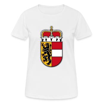Salzburg Wappen - Frauen T-Shirt atmungsaktiv - Weiß - Vorne - AI Model Female 172 dark (172cm)