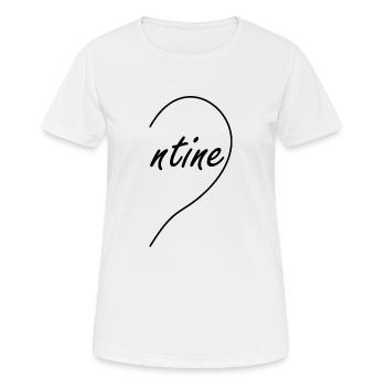 Valentine Partner Herz Valentinstag Geschenk Liebe - Frauen T-Shirt atmungsaktiv - Weiß - Vorne - AI Model Female 172 dark (172cm)