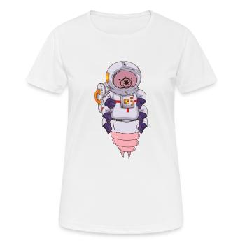 Petit ours en combinaison - T-shirt respirant Femme - blanc - Devant - AI Model Female 172 dark (172cm)