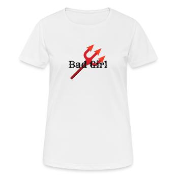 Bad Girl - Women's Breathable T-Shirt - white - Front - AI Model Female 172 dark (172cm)