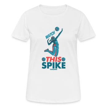 Volley volley beach volley plage Sport - T-shirt respirant Femme - blanc - Devant - AI Model Female 172 dark (172cm)