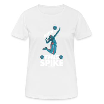 Volley volley beach volley plage Sport - T-shirt respirant Femme - blanc - Devant - AI Model Female 172 dark (172cm)