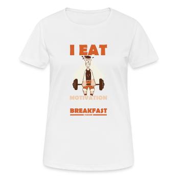 Motivation - T-shirt respirant Femme - blanc - Devant - AI Model Female 172 dark (172cm)