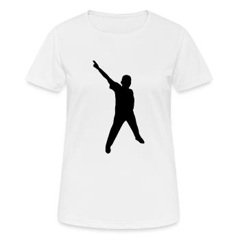 ballerina ballett dance dancer tanz taenzer yoga11 - Frauen T-Shirt atmungsaktiv - Weiß - Vorne - AI Model Female 172 dark (172cm)