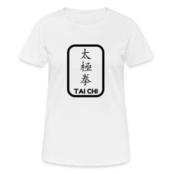 Taijiquan / Tai-Chi Chuan / Tai Chi / Tai-Chi - Frauen T-Shirt atmungsaktiv - Weiß - Vorne - AI Model Female 172 dark (172cm)
