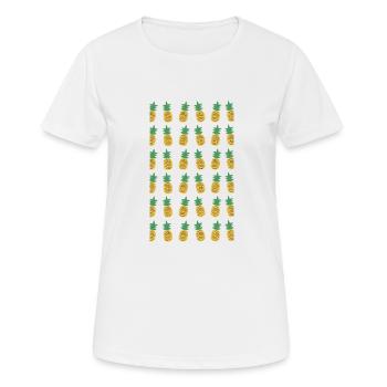 Saftig - Frauen T-Shirt atmungsaktiv - Weiß - Vorne - AI Model Female 172 dark (172cm)