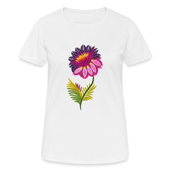 Belles fleurs isolées - T-shirt respirant Femme - blanc - Devant - AI Model Female 172 dark (172cm)