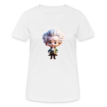 Le petit Mozart 02 - T-shirt respirant Femme - blanc - Devant - AI Model Female 172 dark (172cm)