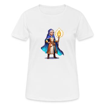 Sorceress Fantasy Illustration - Women's Breathable T-Shirt - white - Front - AI Model Female 172 dark (172cm)