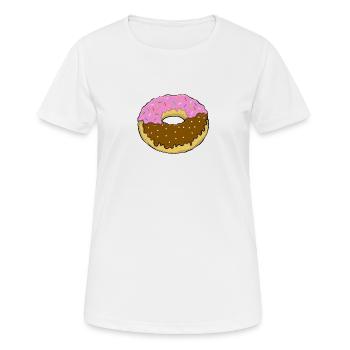 donut - Women's Breathable T-Shirt - white - Front - AI Model Female 172 dark (172cm)
