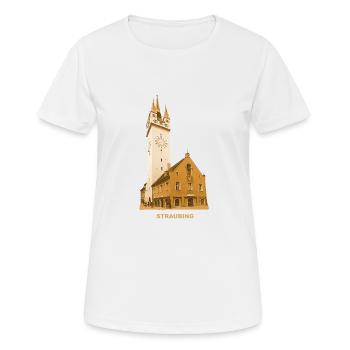 Straubing Town Hall Lower Bavaria East Bavaria - Women's Breathable T-Shirt - white - Front - AI Model Female 172 dark (172cm)