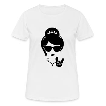 swag coole frau mutter swag hipster madchen boss - Frauen T-Shirt atmungsaktiv - Weiß - Vorne - AI Model Female 172 dark (172cm)