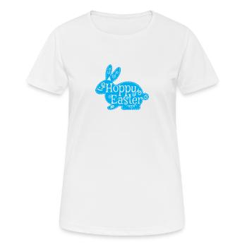 Pâques houblonnées Joyeuses Pâques - T-shirt respirant Femme - blanc - Devant - AI Model Female 172 dark (172cm)