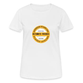 Ulti 13 authentisch - Frauen T-Shirt atmungsaktiv - Weiß - Vorne - AI Model Female 172 dark (172cm)