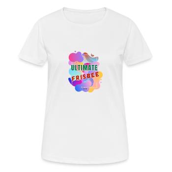 4 Ulti Cloud - Frauen T-Shirt atmungsaktiv - Weiß - Vorne - AI Model Female 172 dark (172cm)
