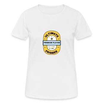 ulti 17B - Frauen T-Shirt atmungsaktiv - Weiß - Vorne - AI Model Female 172 dark (172cm)