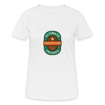 ulti 17S - Frauen T-Shirt atmungsaktiv - Weiß - Vorne - AI Model Female 172 dark (172cm)