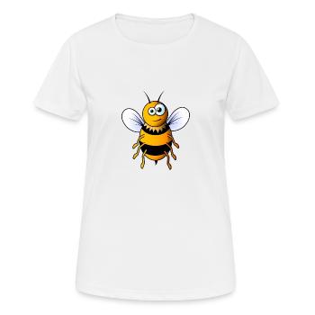 BD Abeille - T-shirt respirant Femme - blanc - Devant - AI Model Female 172 dark (172cm)