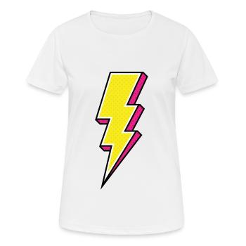Lightning - Women's Breathable T-Shirt - white - Front - AI Model Female 172 dark (172cm)