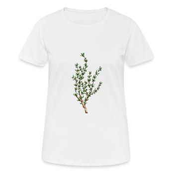 thym - T-shirt respirant Femme - blanc - Devant - AI Model Female 172 dark (172cm)