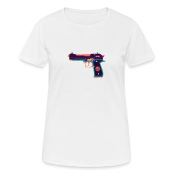 Beretta weapon - Women's Breathable T-Shirt - white - Front - AI Model Female 172 dark (172cm)