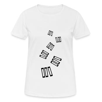 Lire des livres - T-shirt respirant Femme - blanc - Devant - AI Model Female 172 dark (172cm)