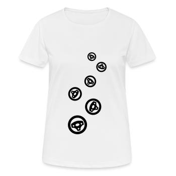 Reifen tuning - Frauen T-Shirt atmungsaktiv - Weiß - Vorne - AI Model Female 172 dark (172cm)