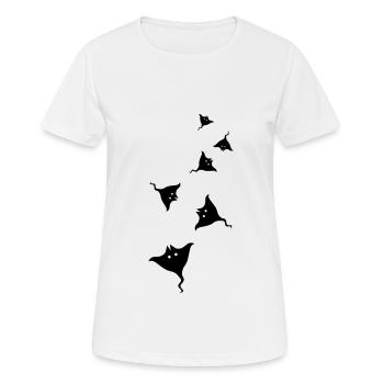 Symbole Seeigelicon - T-shirt respirant Femme - blanc - Devant - AI Model Female 172 dark (172cm)