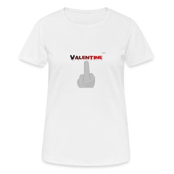 Anti Valentine's day - f*ck off #1 - Women's Breathable T-Shirt - white - Front - AI Model Female 172 dark (172cm)
