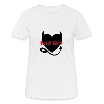 Bad Girl - Women's Breathable T-Shirt - white - Front - AI Model Female 172 dark (172cm)