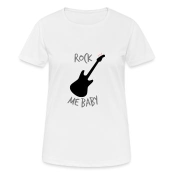 ROCK ME BABY - Women's Breathable T-Shirt - white - Front - AI Model Female 172 dark (172cm)