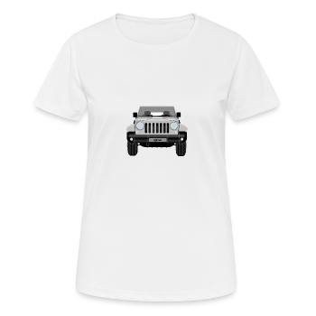 Jeep silver - T-shirt respirant Femme - blanc - Devant - AI Model Female 172 dark (172cm)