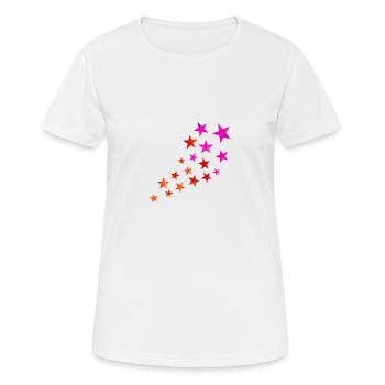 shooting star - Women's Breathable T-Shirt - white - Front - AI Model Female 172 dark (172cm)