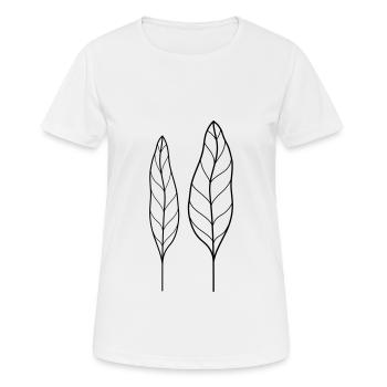 Leaf - Women's Breathable T-Shirt - white - Front - AI Model Female 172 dark (172cm)