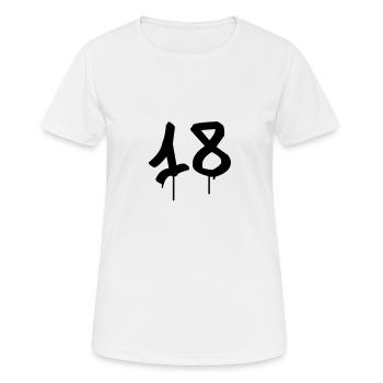 Graffiti: 18 - Women's Breathable T-Shirt - white - Front - AI Model Female 172 dark (172cm)