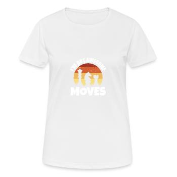 Chess Player Gift I've Got Some Awesome Moves - Frauen T-Shirt atmungsaktiv - Weiß - Vorne - AI Model Female 172 dark (172cm)