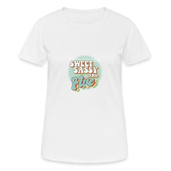 Sweet Sassy 5 5th Birthday Party Celebrant Bday - Frauen T-Shirt atmungsaktiv - Weiß - Vorne - AI Model Female 172 dark (172cm)