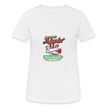 Straight Trippin' To Great Britain With My Tribe - Frauen T-Shirt atmungsaktiv - Weiß - Vorne - AI Model Female 172 dark (172cm)