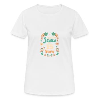 Loved By Jesus For 15 Years 15th Birthday - Women's Breathable T-Shirt - white - Front - AI Model Female 172 dark (172cm)
