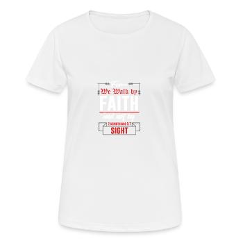 Bible Trust God - Women's Breathable T-Shirt - white - Front - AI Model Female 172 dark (172cm)