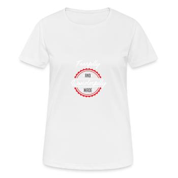 Bible Proverb - Women's Breathable T-Shirt - white - Front - AI Model Female 172 dark (172cm)