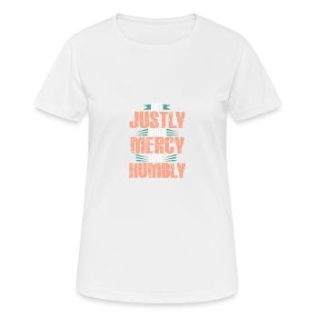Bible Verses Proverb - Women's Breathable T-Shirt - white - Front - AI Model Female 172 dark (172cm)