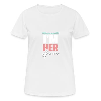 ich bin ihr ehemann paare - Frauen T-Shirt atmungsaktiv - Weiß - Vorne - AI Model Female 172 dark (172cm)