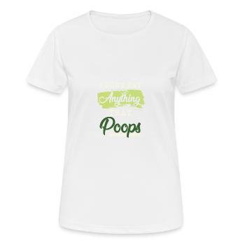 vegan spruch lustig - Frauen T-Shirt atmungsaktiv - Weiß - Vorne - AI Model Female 172 dark (172cm)