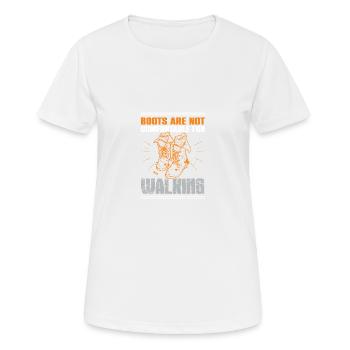 Bottes Moto Motard - T-shirt respirant Femme - blanc - Devant - AI Model Female 172 dark (172cm)