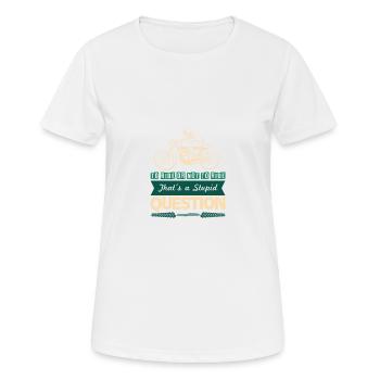 motorrad cooler spruch - Frauen T-Shirt atmungsaktiv - Weiß - Vorne - AI Model Female 172 dark (172cm)