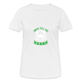 Devis camionneur camion - T-shirt respirant Femme - blanc - Devant - AI Model Female 172 dark (172cm)