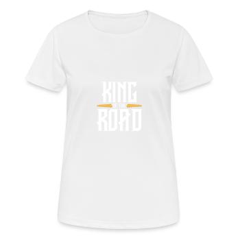 Dicton du roi des camionneurs - T-shirt respirant Femme - blanc - Devant - AI Model Female 172 dark (172cm)